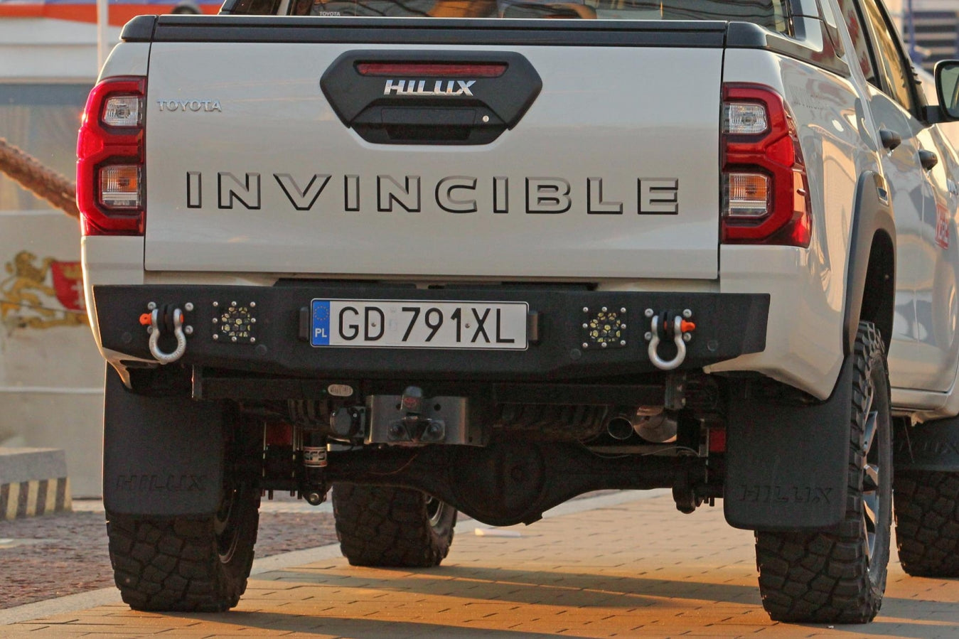 Steel Rear Bumper Toyota Hilux 8 Revo