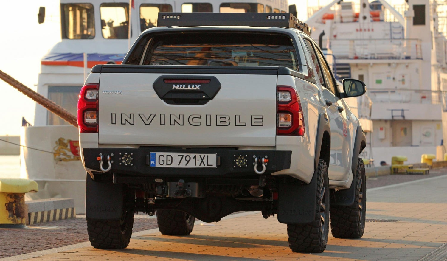 Steel Rear Bumper Toyota Hilux 8 Revo