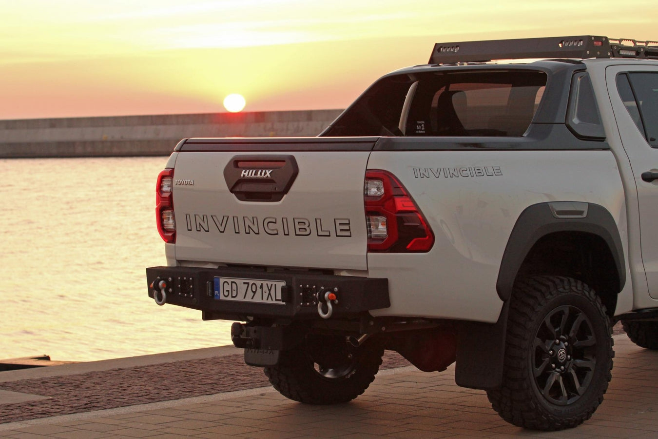 Steel Rear Bumper Toyota Hilux 8 Revo