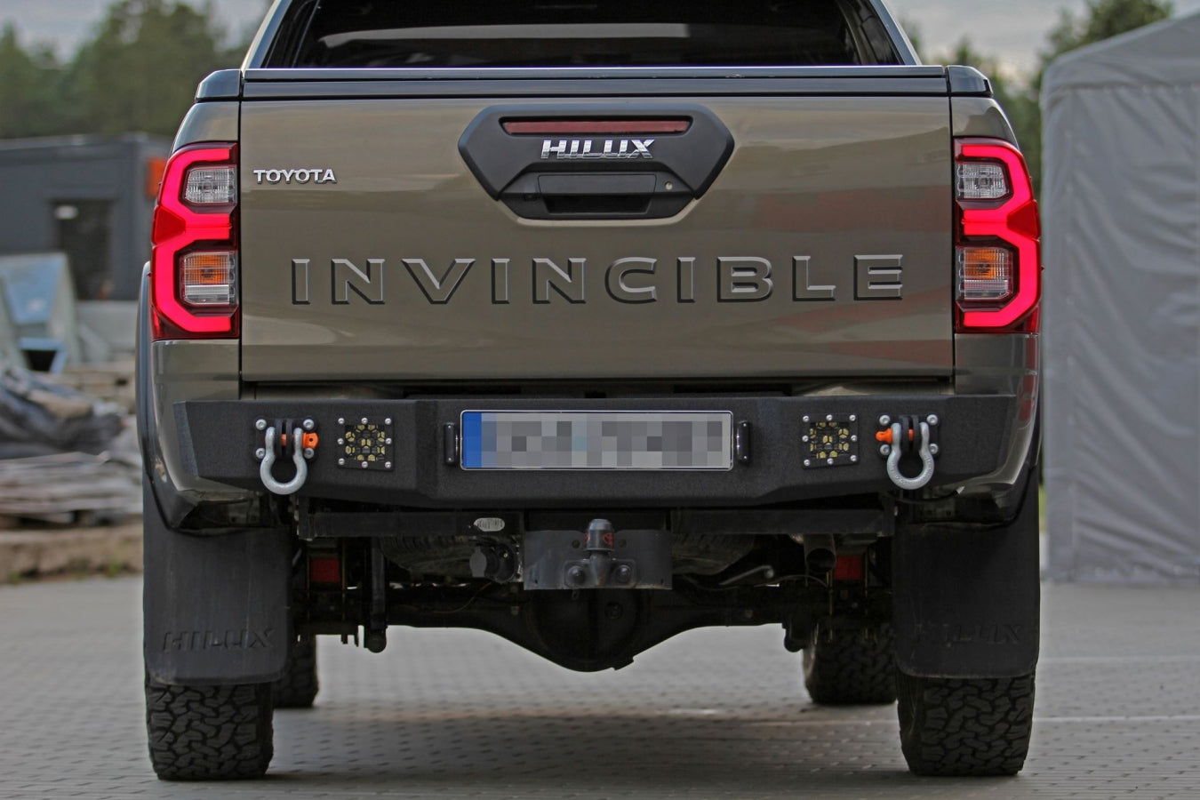 Steel Rear Bumper Toyota Hilux 8 Revo