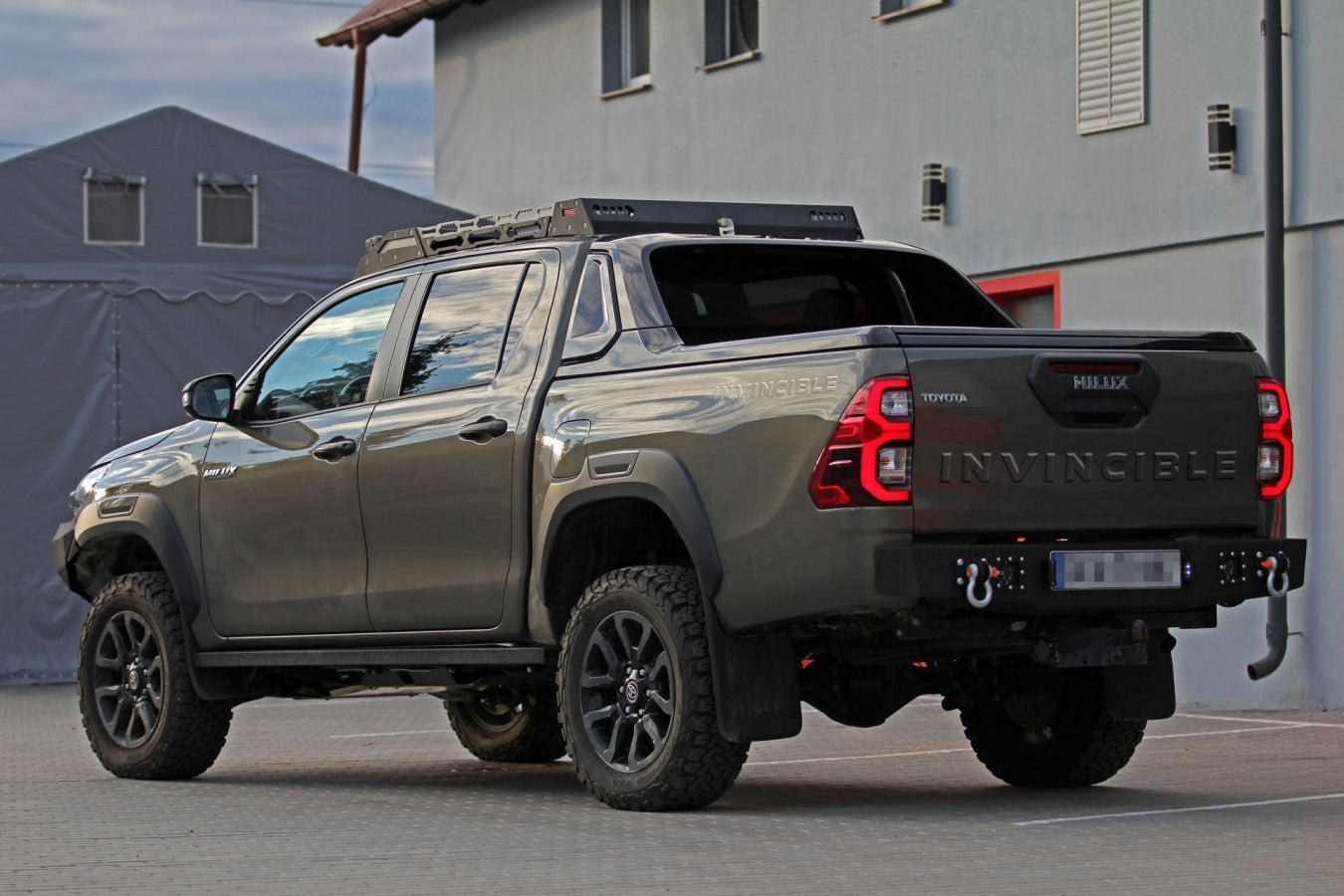 Steel Rear Bumper Toyota Hilux 8 Revo