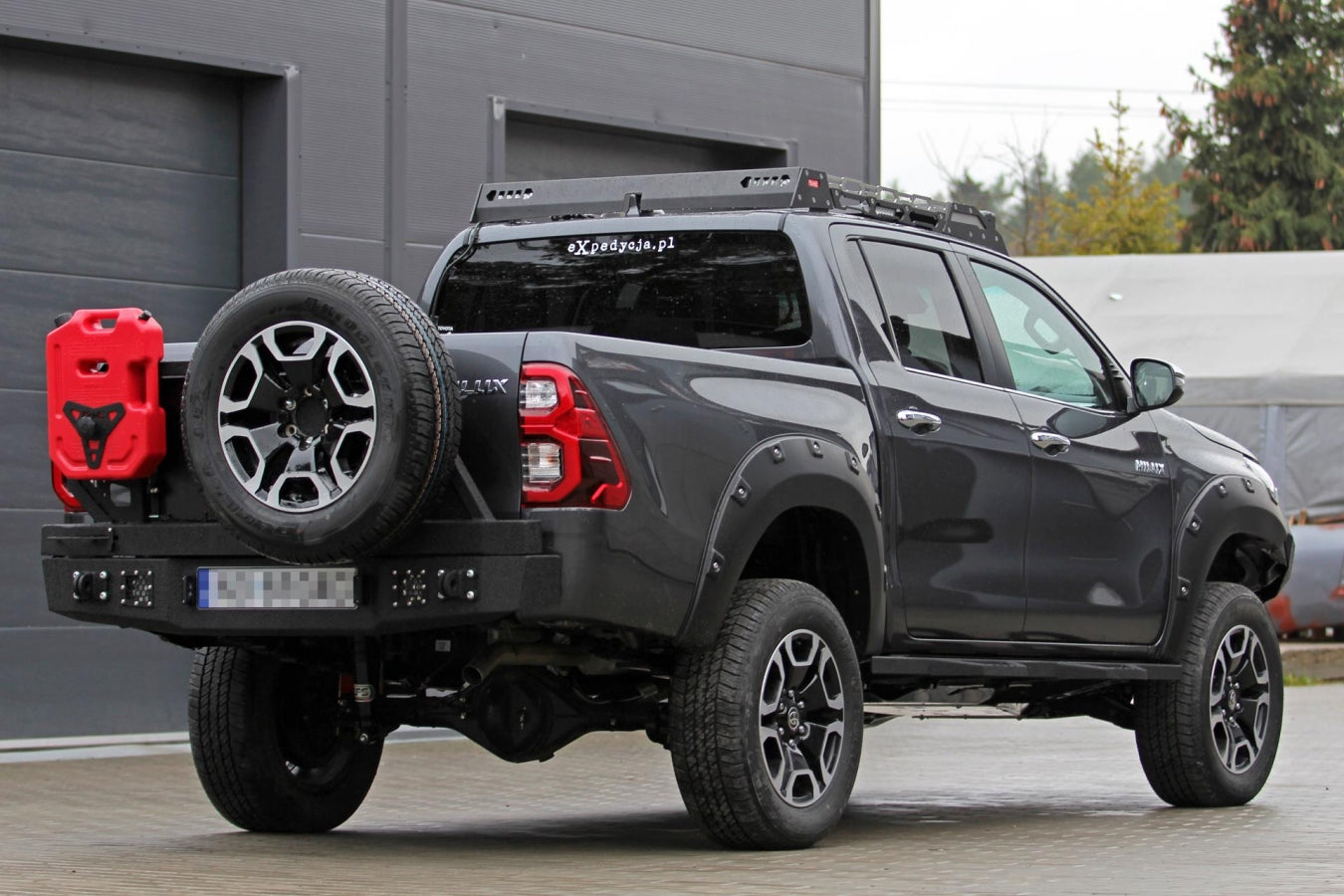 Steel Rear Bumper Toyota Hilux 8 Revo