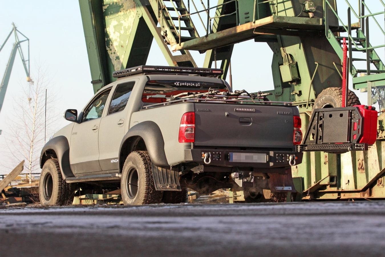 Spare Tire Carrier for MorE 4x4 Pick Up Bumpers