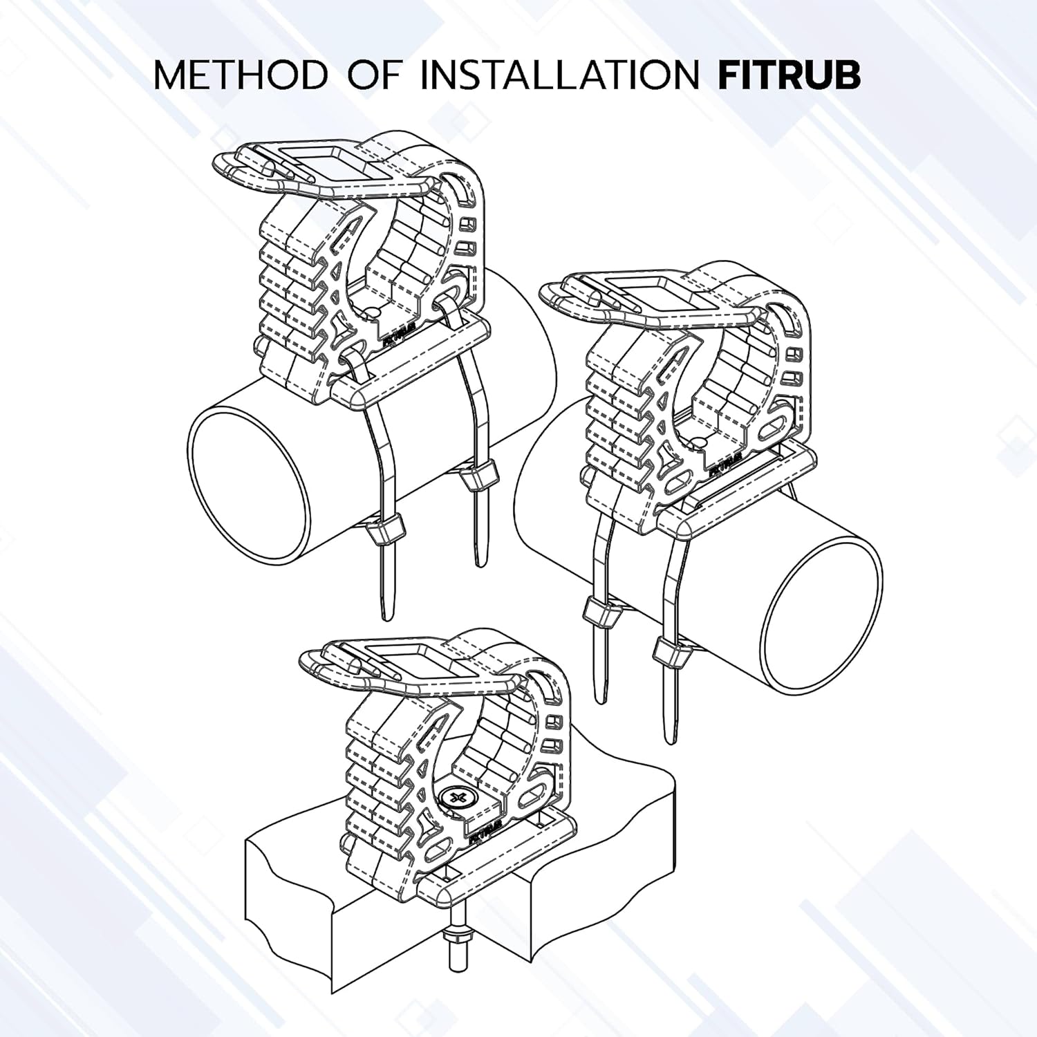 FITRUB Verschlusslager 22-31 mm Schelle