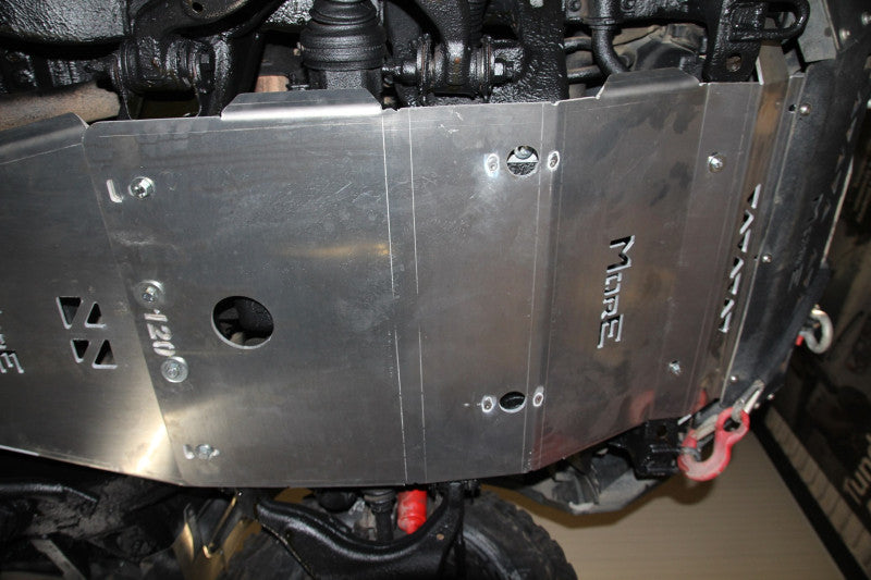Aluminum Skid Plate Engine & Steering Toyota Land Cruiser J120 for Winch Bumper