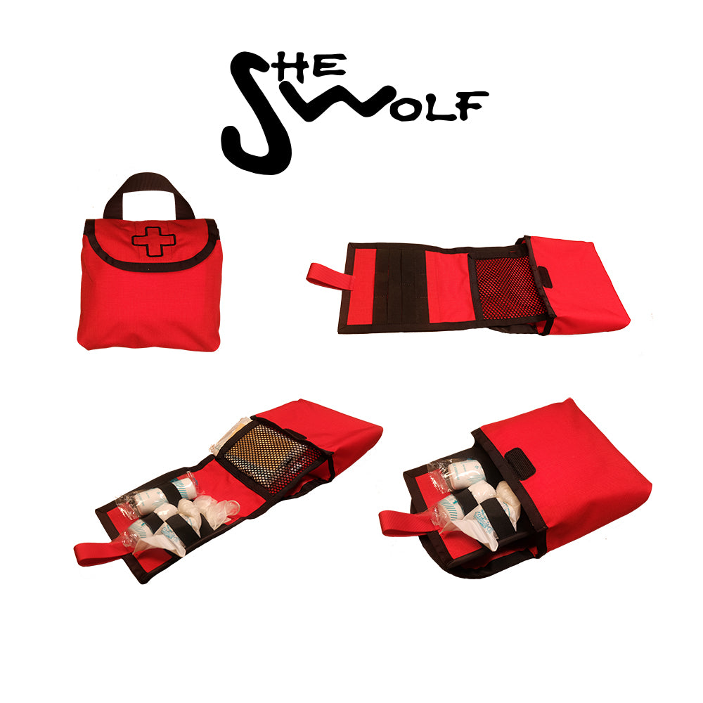 Side window organizer for Jeep Wrangler JLU with first aid kit or replaceable tear-off bag