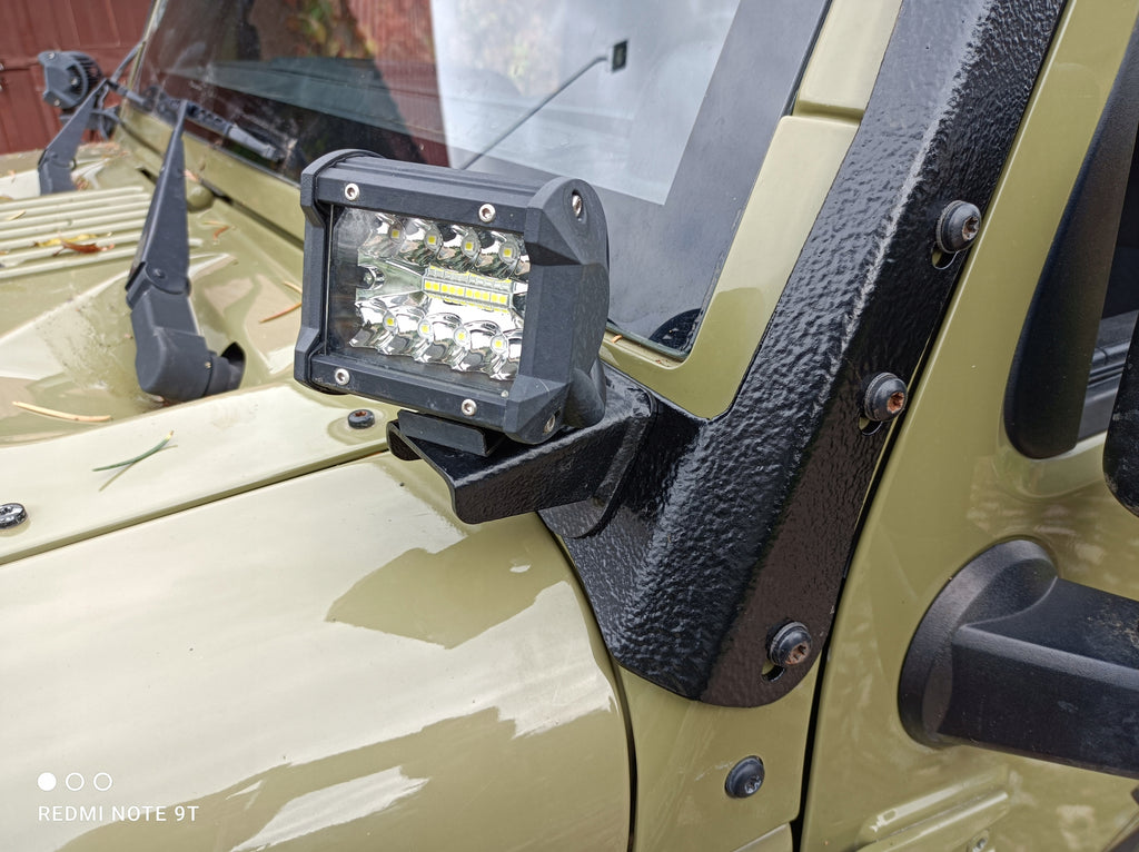Kombi-Halterung 52" LED-Bar & Zusatzscheinwerfer – Jeep Wrangler JK JKU