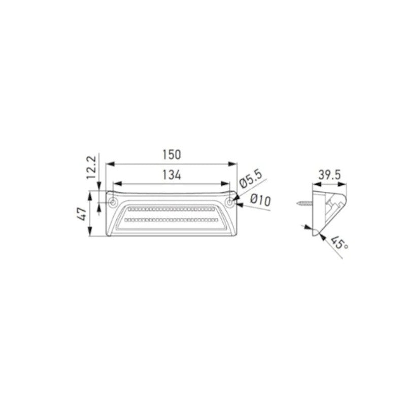 Hella LED Dachträger Arbeitsscheinwerfer SMS2000 2000lm