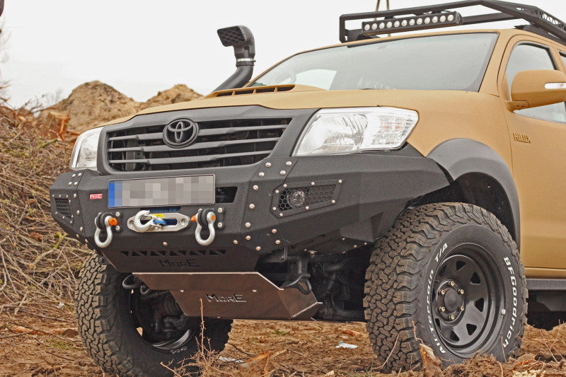 Stahl Unterfahrschutz Motor & Lenkung Toyota Hilux 7 Vigo 2011-2015 mit MO-Z014 Stostange
